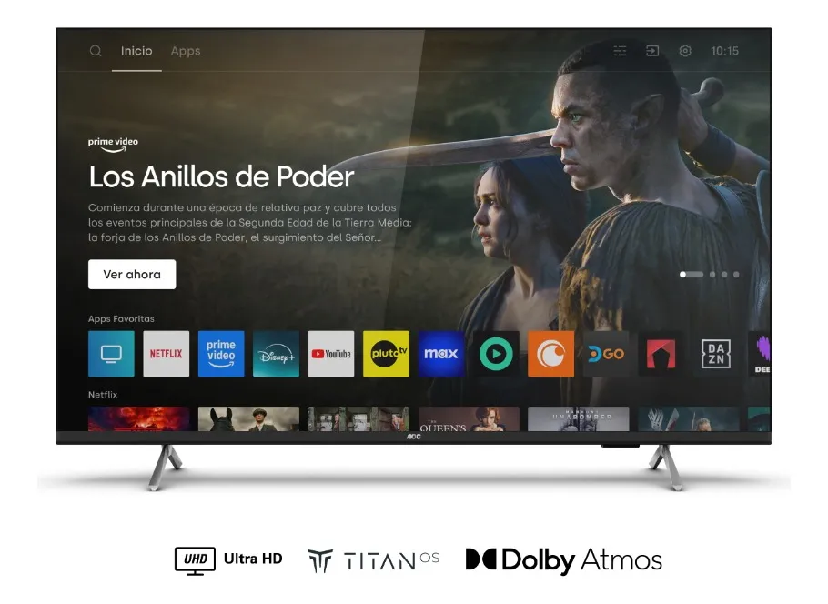 50 Smart Tv 4K UHD Aoc 50u7345/77i 1