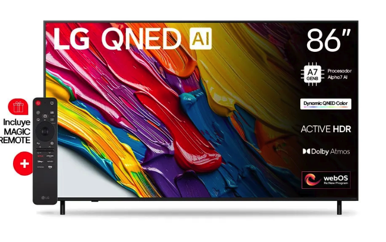 86" Smart Tv Lg Nanocell Ai UHD 4K Alpha 7 con Inteligencia Artificial 86nano77 1